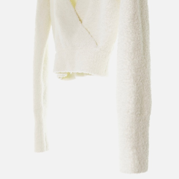 Anthropologie Daily Practice Ivory Fuzzy Teddy Bear Sweater Jogger Set Womens M - Picture 9 of 16